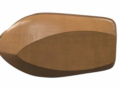 Free wooden ship toy Free 3D model