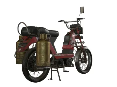 TVS XL Low Poly  Low-poly 3D model