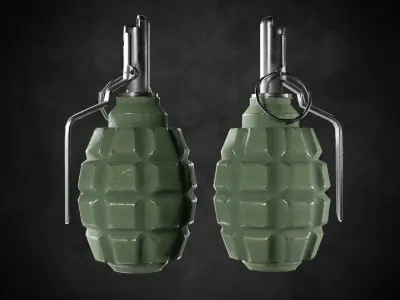 Ammo Grenade F1  Low-poly 3D model Low-poly 3D model