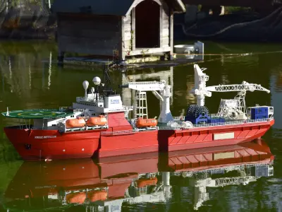 Kreuz Installer Modelship Schiffsmodell Vessel Offshore 3D print model