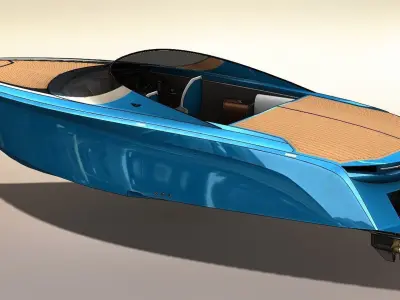 Aston Martin AM37 powerboat 3D model