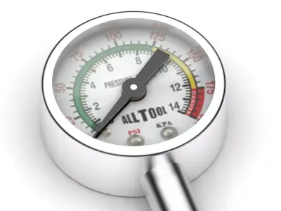 Pressure Gauge 4K 3D model