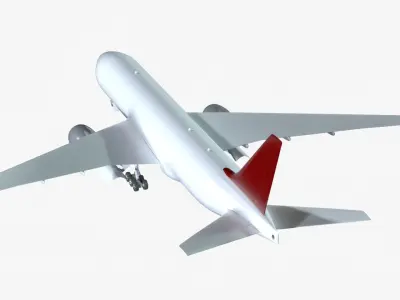 Realistic 747 3D model