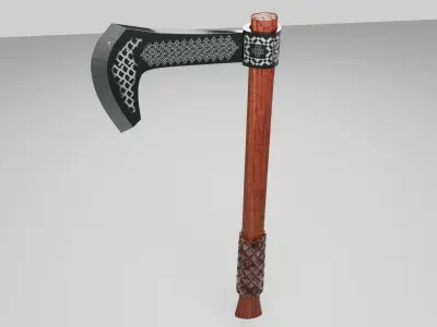 viking Battle Axe 3D model