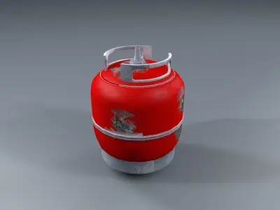 Gas Tank Free low-poly 3D model