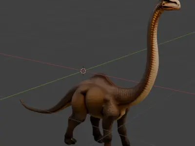 Brachiosaurus 3D Model Pack  Realistic Sauropod Dinosaurs  3D model