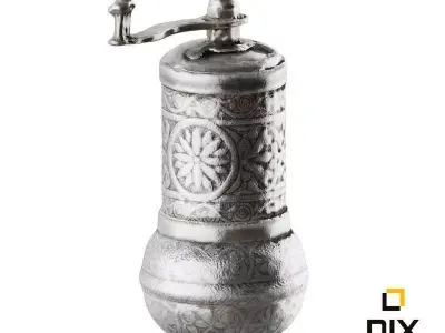 Antique Pepper Grinder 3D model