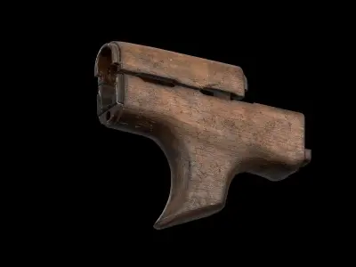  AK - Handguard - Shark Low-poly 3D model