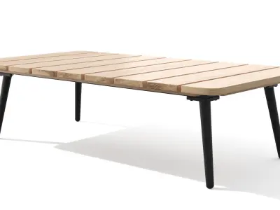 Latta Slate Gray Coffee Table Outdoor Low-poly 3D model