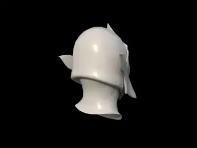 Medieval Helmet - 2 Objects Low-poly 3D model