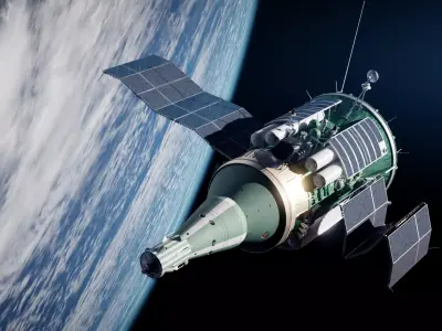 Soviet TKS Spacecraft 3D model