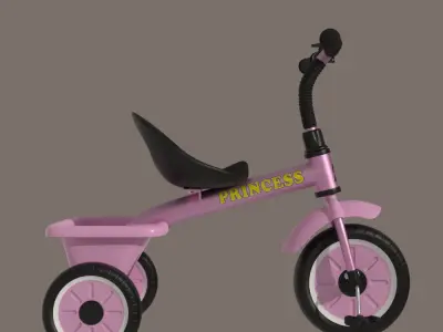Kids Bike 3D model get
