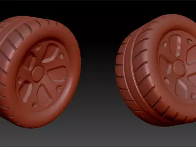 tyre model Low-poly 3D model