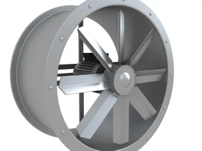 Axial Flow Fan 3D model