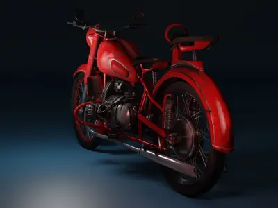 Motorcycle Ural K750  3D model