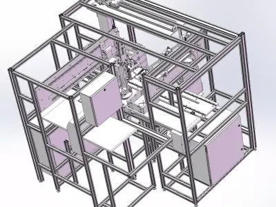 Non-standard assembly machine 3D model