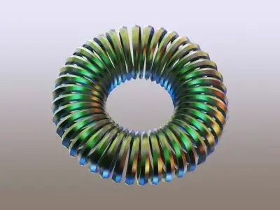 Round Spring Free 3D model