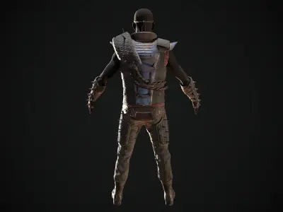 Skull armor 17 Low-poly 3D model