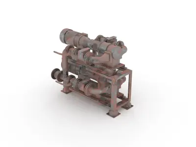 Vacuum station 3D model
