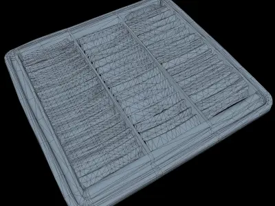 Wix Air Filter Low Poly Low-poly 3D model