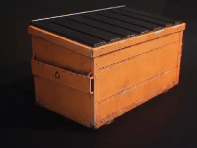 PBR Dumpster  - Texture Variation  Low-poly 3D model