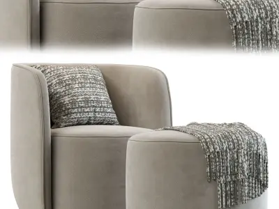Armchair Ditre Italia Chloe 3D model