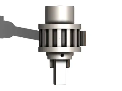 Chave Catraca 1-2 Pol Ratchet 3D model