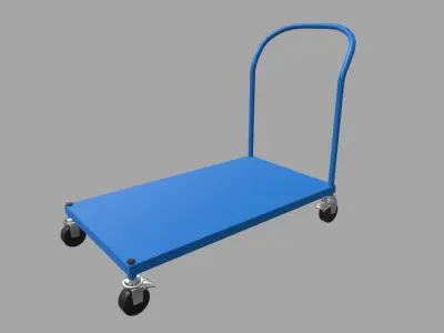Cart Platform 01 Low-poly 3D model