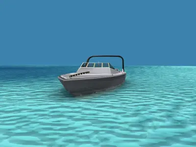 Phazer 38 Cigarette Boat V04 3D model