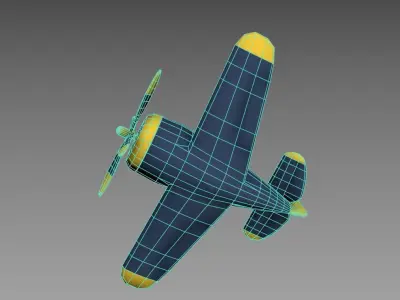 LOW POLY PLANE Free low-poly 3D model