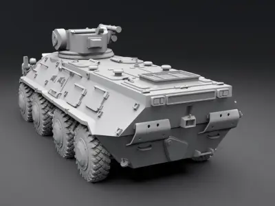 BTR 3eU1 Scale model 3D print model