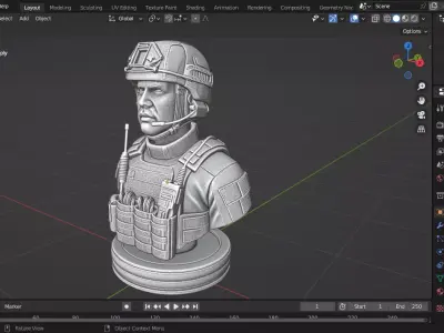 Navy SEAL Chess Piece 3D print model