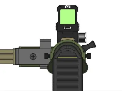 Sten gun MK II whatif CAD files 3D model