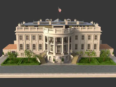 The White house 3D model buy