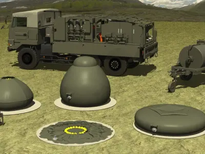 JGSDF Water purification set2 3D model