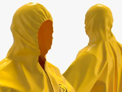 Biohazard Shielding Jumpsuit 3D model