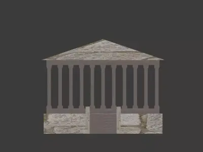 Ancient Greek Temple Arch 3D model
