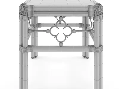 Square Accent Table Mimi by Celerie Kemble 3D model