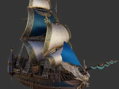 Ship Pack Low-poly 3D model purchase