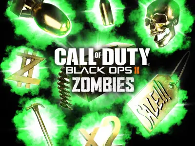 Call of Duty Black Ops II Zombies Bonus Points Power-Up 3D model