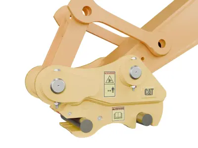 CAT Excavator Pin Grabber Coupler 3D model Low-poly 3D model
