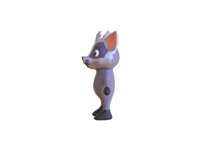 High-Quality 3D Cute Badger for Games 3D Low-poly 3D model