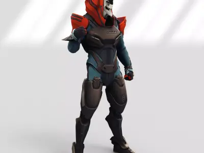 Vendetta skin form Fortnite 3D model