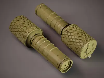 Soviet Hand Grenade Collection Low-poly 3D model