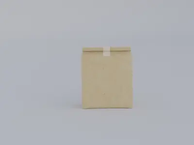 Food packaging item 01 Low-poly 3D model