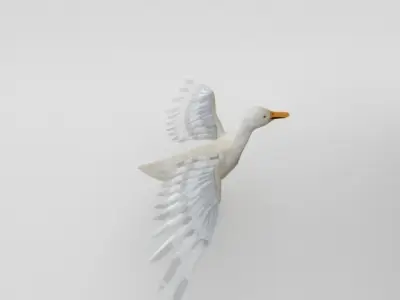Duck Bird Low-poly 3D model purchase
