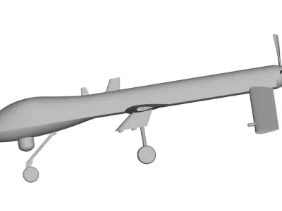 Predator uav 3D model purchase