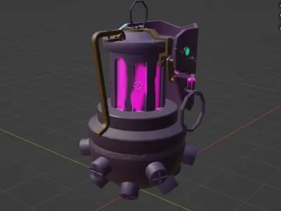 The Jinx Grenade Low-poly 3D model