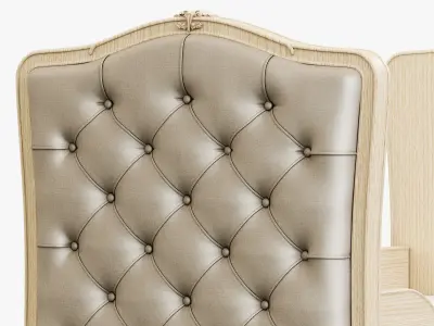 Restoration Hardware Colette Tufted Crib 2 3D model