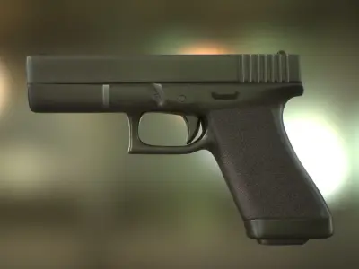 Glock - 17 Low-poly 3D model